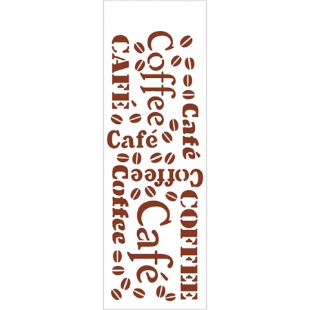 Stencil 10X30 - Estampa Café (OPA 742)