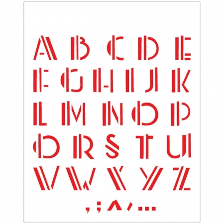 Stencil 20x25 - Alfabeto (OPA 476)
