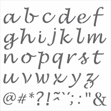 Stencil 30,5x30,5 - Alfabeto Minúsculo (OPA 3419)