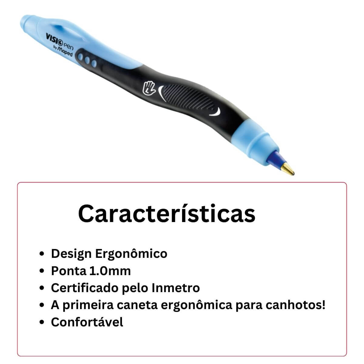 Caneta Esferográfica para Canhotos - Vision Pen Maped