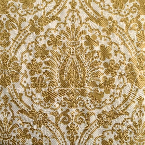 Pct. De Guardanapos 15 Un. Ref. 13307380 Elegance Jaipur Cream Gold