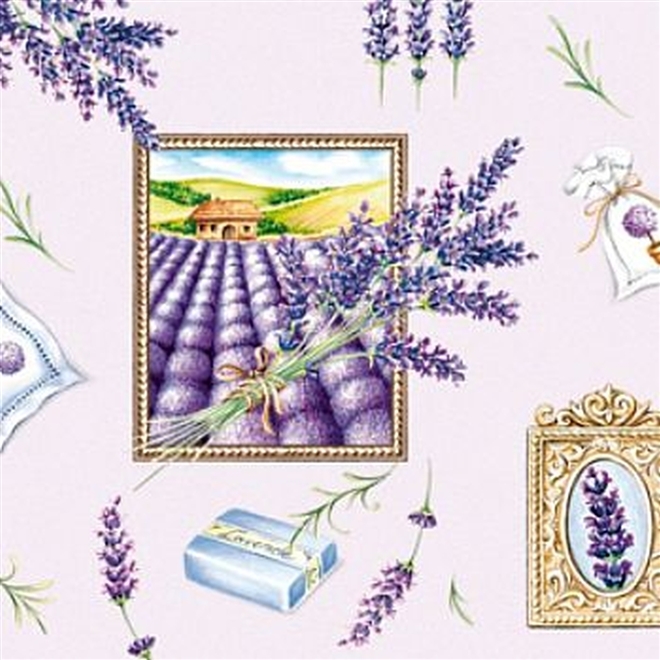 Pct. De Guardanapos 20 Un. Ref.13305726 - Lavende Lilac- Flores/Lavanda