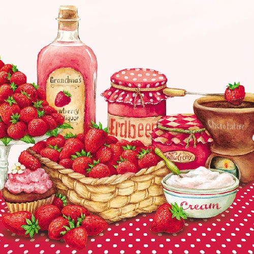 Pct. De Guardanapos 20 Un. Ref. 13308420 Strawberry Flavor