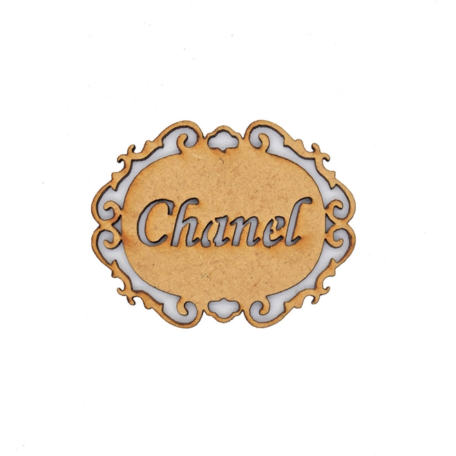 Placa Chanel (6cm) - Pacote com 2 Unidades