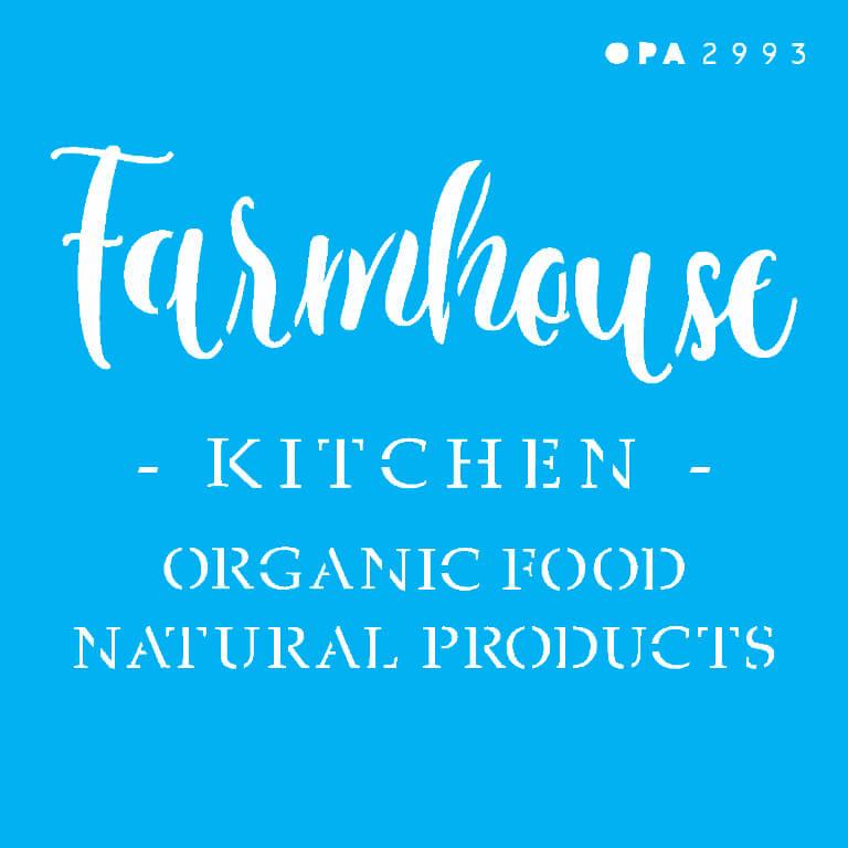 Stencil 10x10 - Farmhouse Kitchen (OPA 2993)