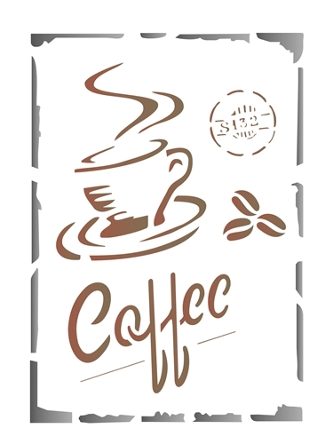 Stencil 15x20 OPA - Coffee (OPA1753)