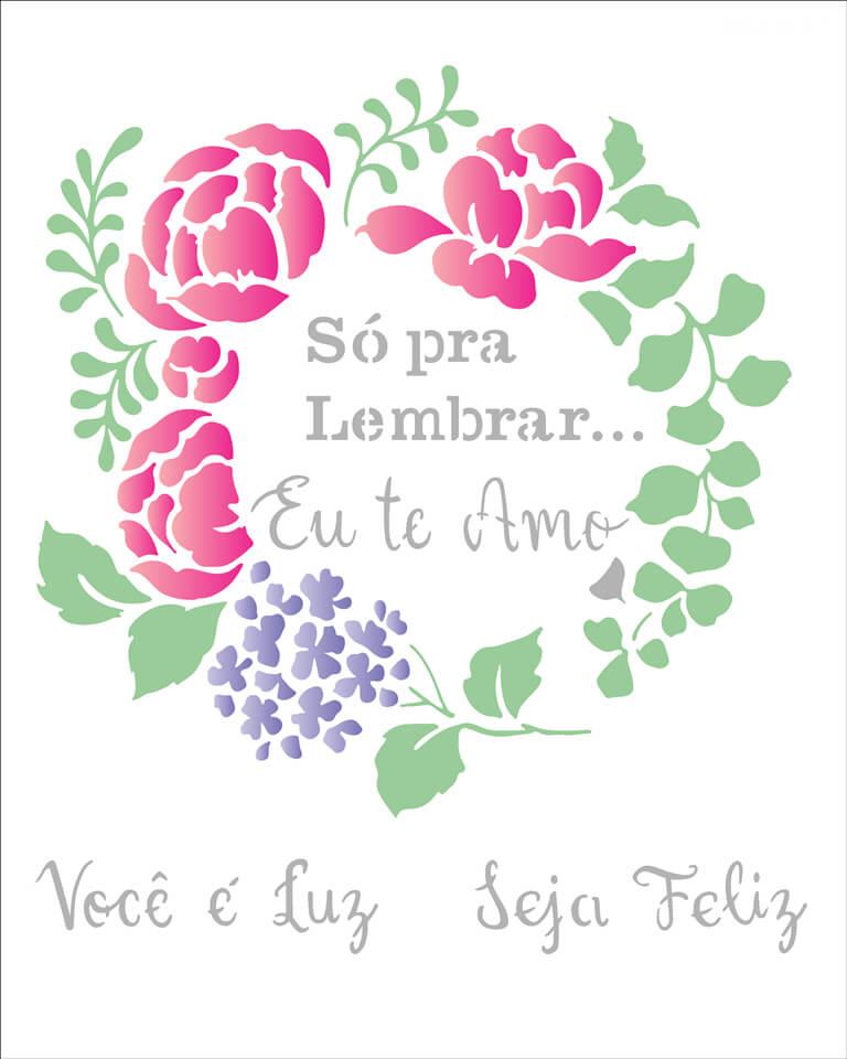 Stencil 20x25 - Frase Só Pra Lembrar (OPA 2881)