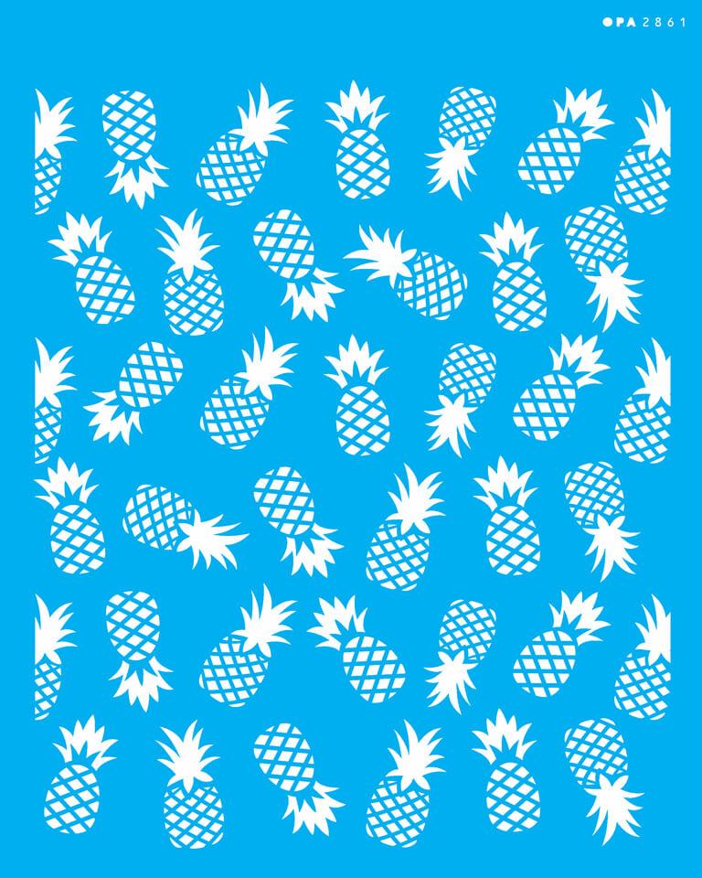 Stencil 20x25 - Frutas Estamparia Abacaxi I (OPA 2861)