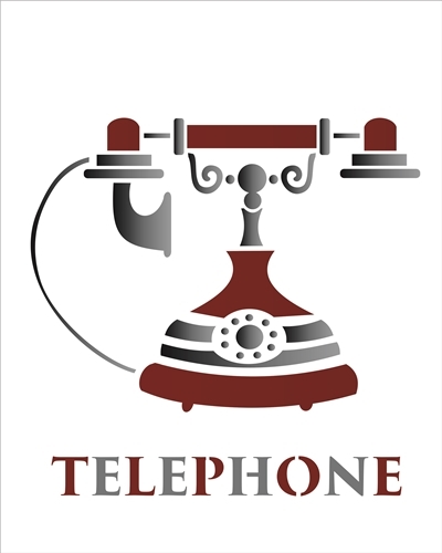 Stencil 20x25 OPA - Telephone (OPA1785)