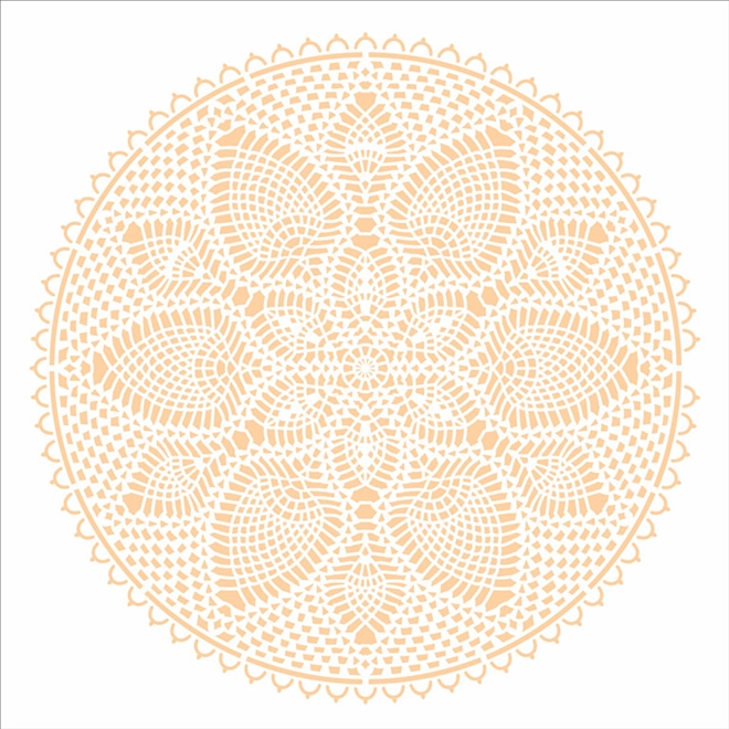 Stencil 30,5x30,5 - Mandala Renda III (OPA 2731)