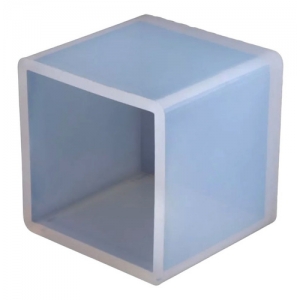 Molde De Silicone Formato Cubo Eternização M 50mm