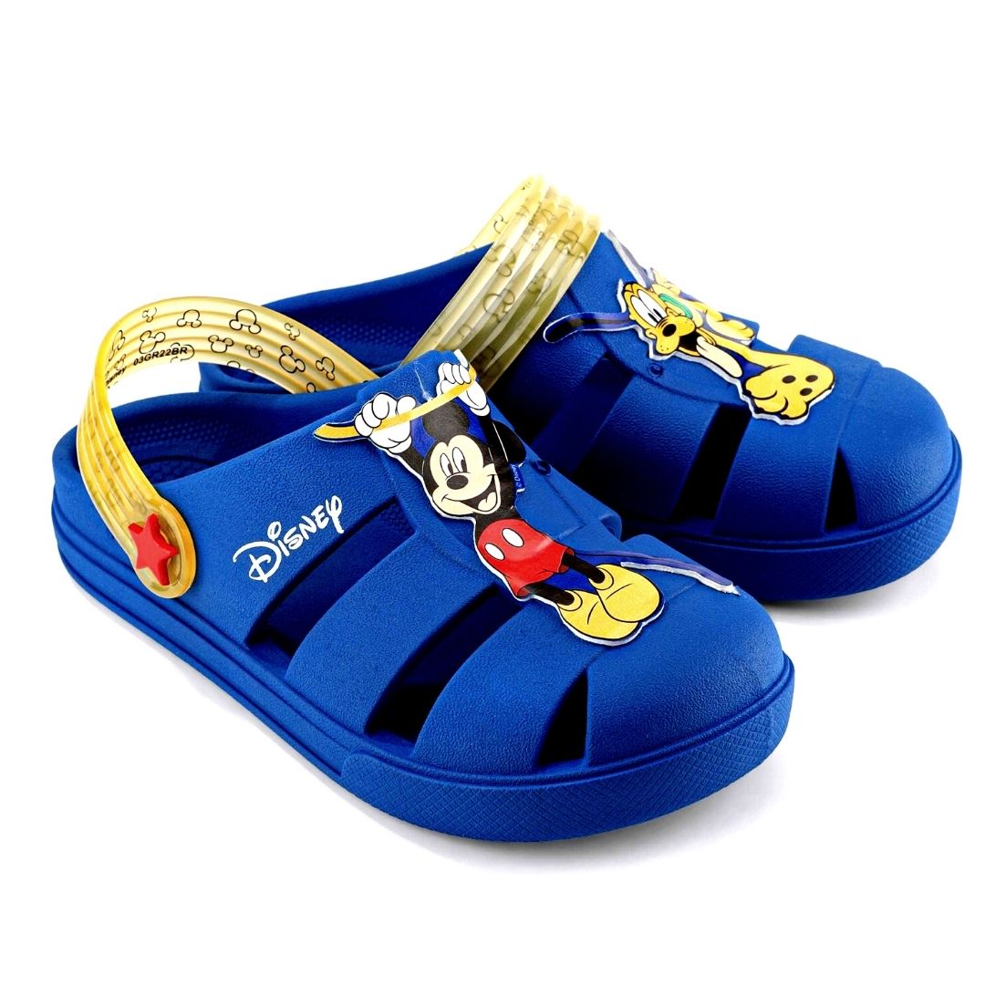 Babuche Infantil Grendene Fun Pic Mickey E Pluto  Azul