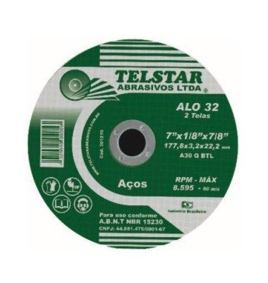 Disco Corte Ferro 177.8x3.2x22.2mm Alo 32 Telstar
