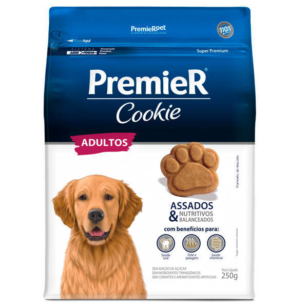 Biscoito Premier Cookie para Cães Adultos - 250g