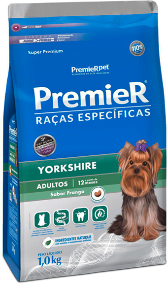 Ração Premier Raças Específicas Yorkshire para Cães Adultos