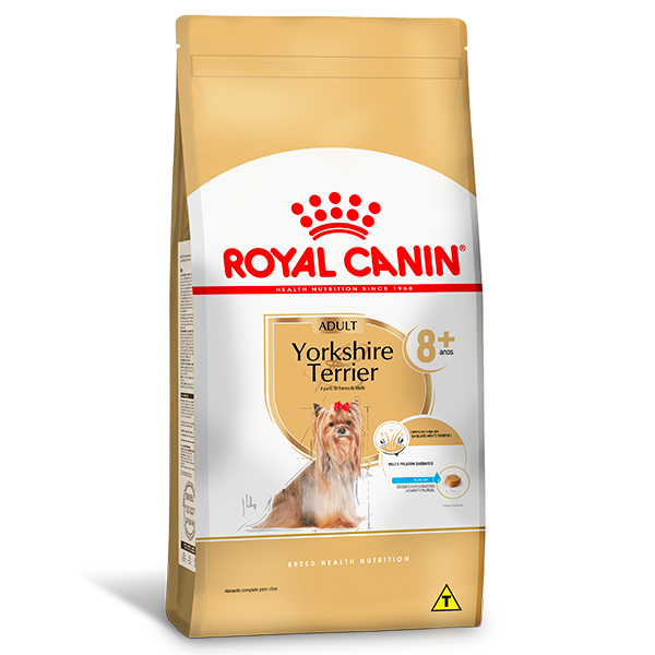 Ração Royal Canin para Cães Adultos da Raça Yorkshire com 8 anos ou mais de idade 2,5Kg