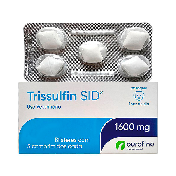 Trissulfin Sid Ourofino 1600mg - C/ 5 Comprimidos (Blister)