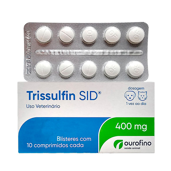 Trissulfin Sid Ourofino 400mg - C/ 10 Comprimidos (Blister)