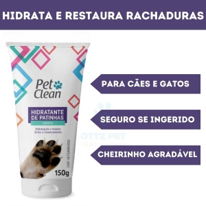 Combo Hidratante de Patinhas + Hidratante de Focinhos + Limpa Patas para Cães e Gatos