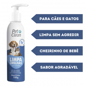 Combo Hidratante Patinhas + Limpa Patas + Limpa Ouvidos +  Limpa Lágrimas para Cães e Gatos
