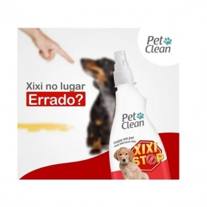 Kit Adestrador Xixi Stop + Xixi Aqui Pet Clean 500 mL para Cães e Gatos
