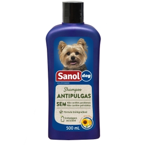 Shampoo Antipulgas Sanol 500ml para Cães e Gatos